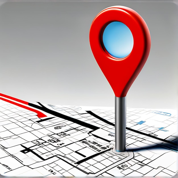 マップポインター 3D GPS アイコン ピンマーカー
