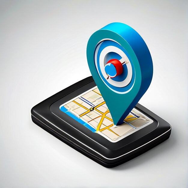 Картографические указатели 3D GPS иконка местоположение маркера