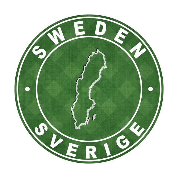 Map of Sweden Football Field Clipping Path