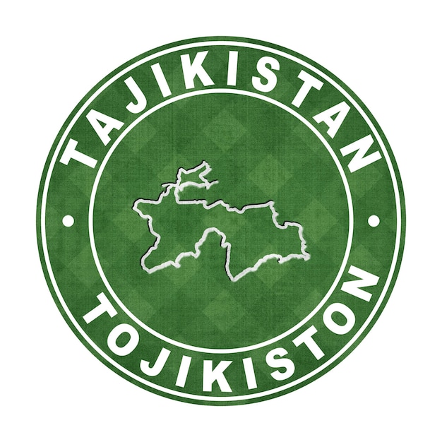 Photo map of tajikistan football field clipping path