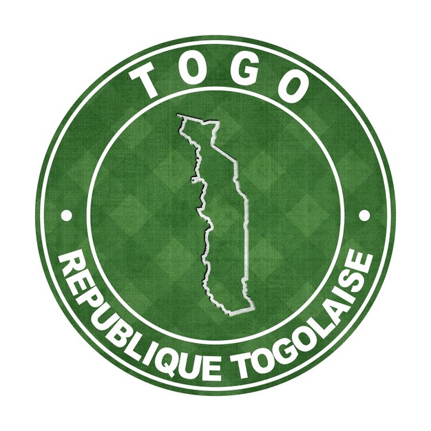 Map of Togo Football Field Clipping Path