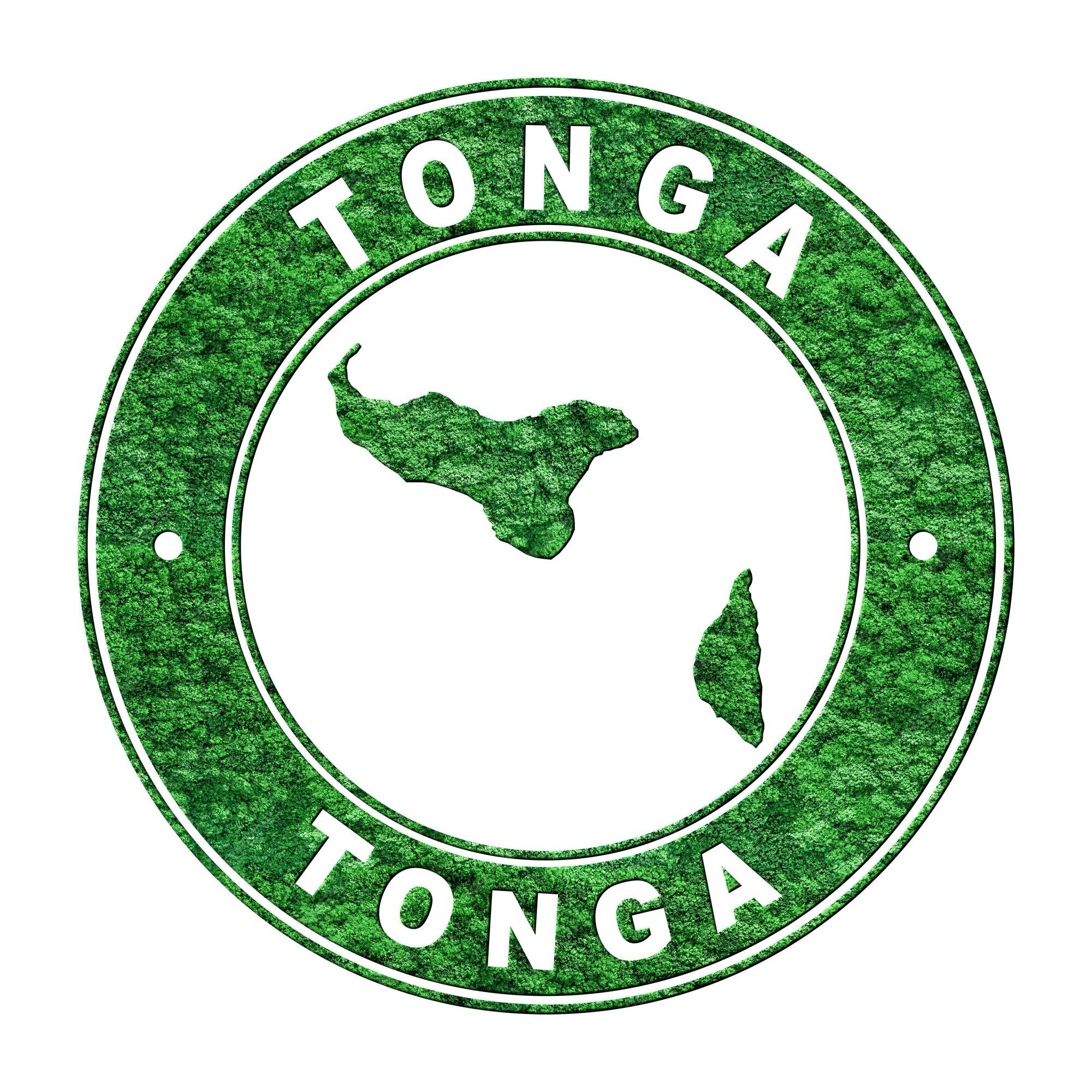 Premium Photo | Map of tonga co2 emission concept