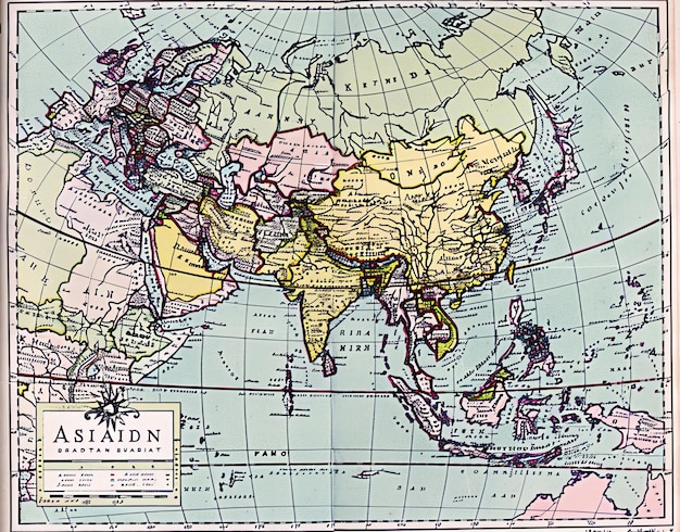 a map of the world with the name of the country on it