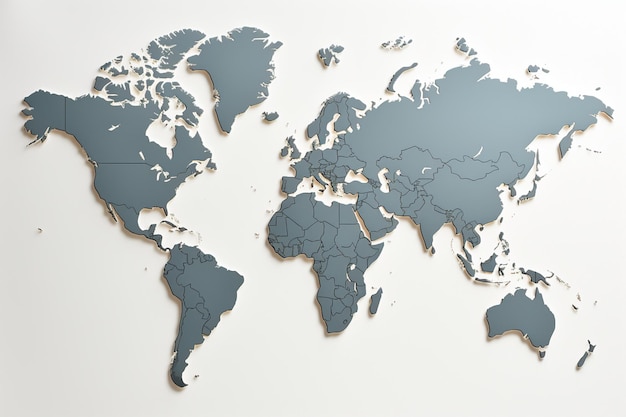 世界の地図 各国の名前