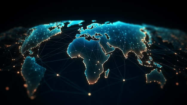 Карта мира со словами global