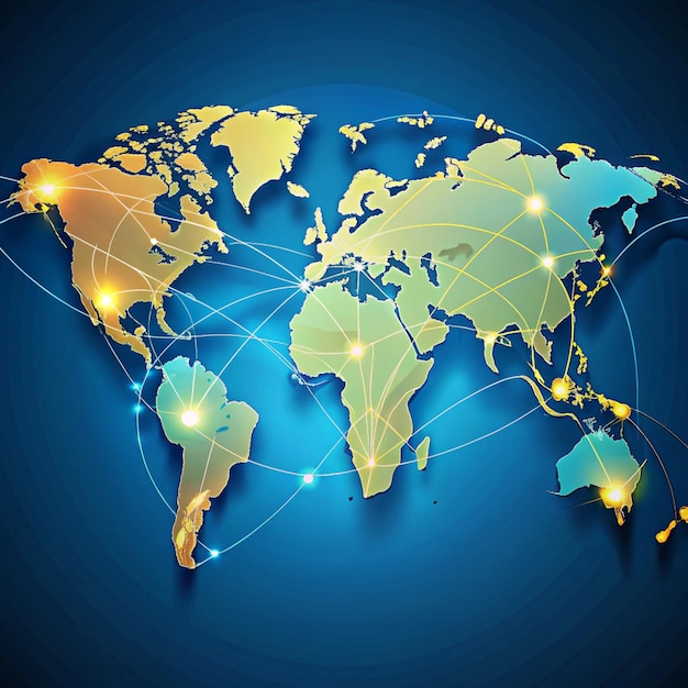 a map of the world with the words world in the middle