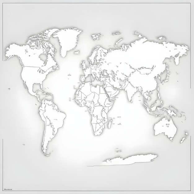 a map of the world with the words