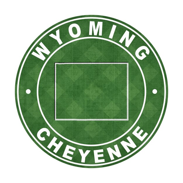 Foto mappa del sentiero del campo di calcio del wyoming