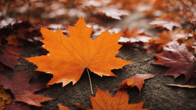 Foto sfondio bordo acero in autunno arancione