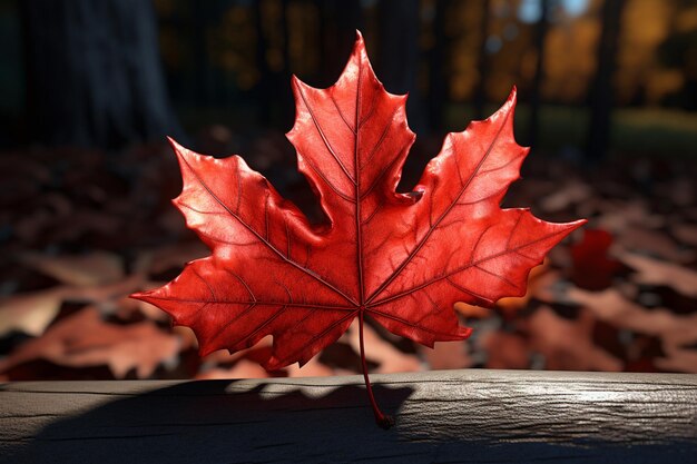 Photo maple leaf generative ai