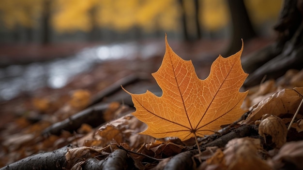 a maple leaf