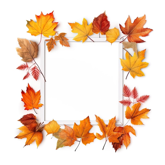 Maple Leaves Frame voor een uitnodigend herfstdecoratie