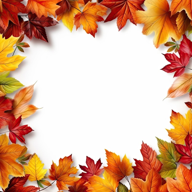 Maple Leaves Frame voor een uitnodigend herfstdecoratie