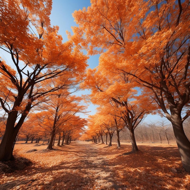 Maple Majesty Herfstlandschap Foto