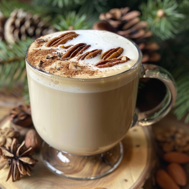 Maple Pecan latte coffee