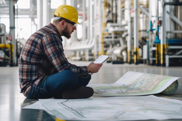 Foto mapping the machinery explorers perspective (mappatura della prospettiva degli esploratori delle macchine)