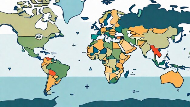 Foto mappare il mondo con i sistemi informativi geografici