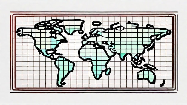 Foto mappatura del mondo