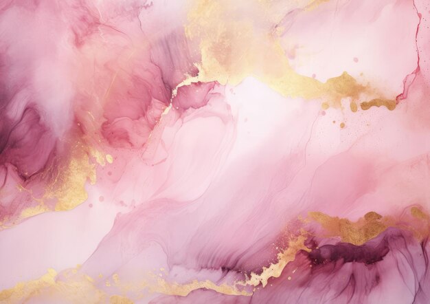 Marble abstract background fluid art with golden stains