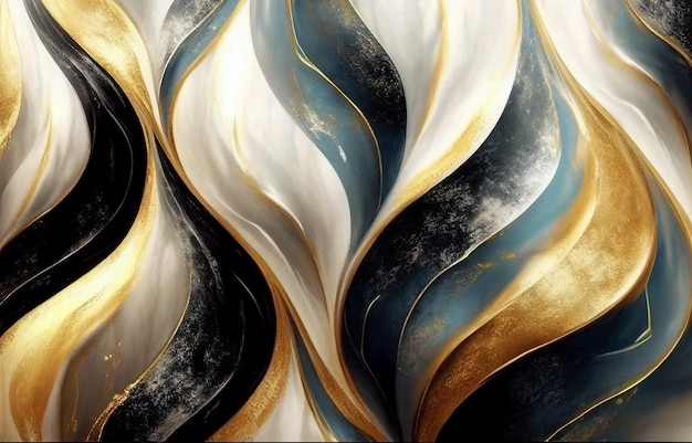 Marble background 3d abstract art print modern creative abstract artwork golden print