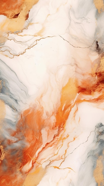 Marble background with a gold and white design generative ai
