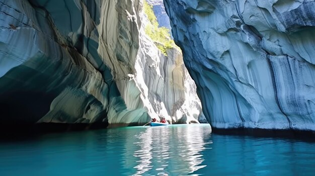 Foto grotte di marmo in cile