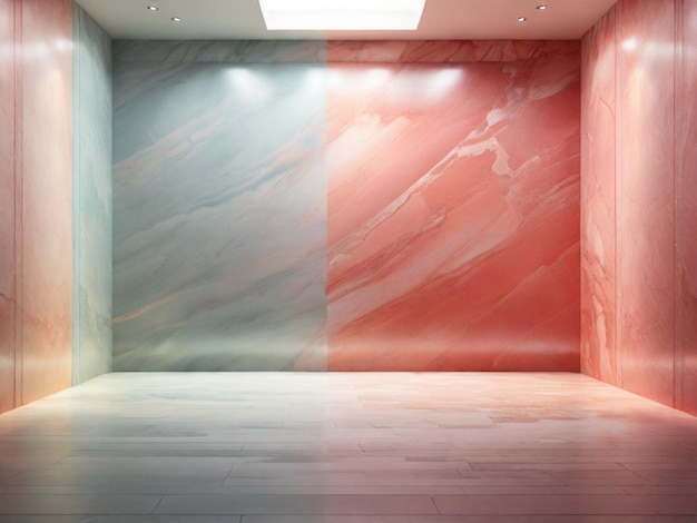 Foto sfondio di una stanza vuota con gradiente di marmo