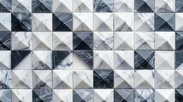 Marble kitchen and bathroom wall tile with abstract mosaic geometric pattern use in graphic design and wallpaper