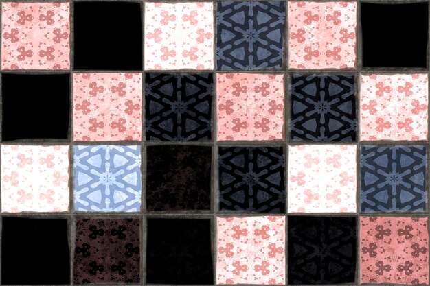 Photo marble medieval floor tiles