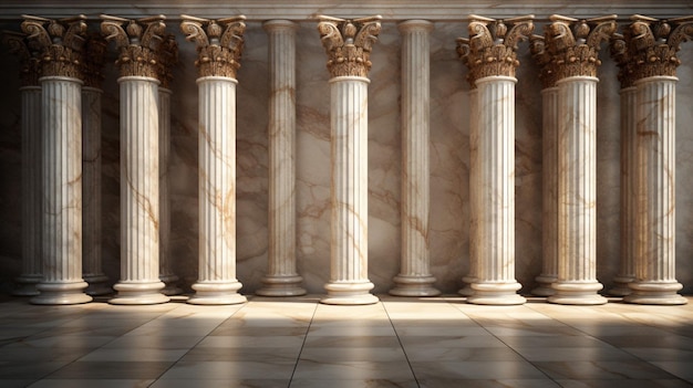 Marble Pillars Background