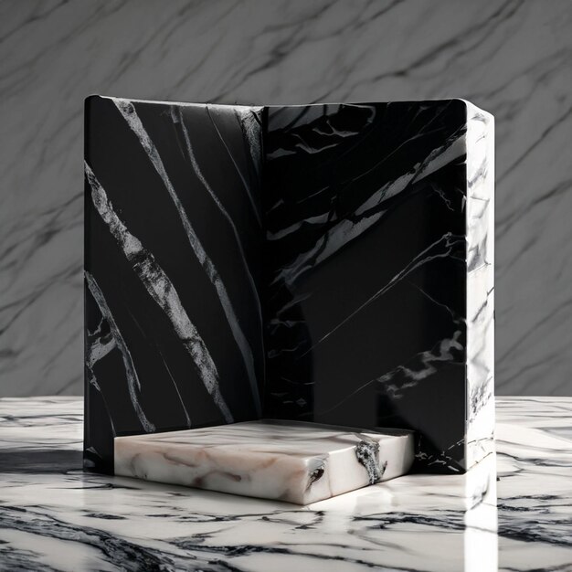 Photo marble product display platform