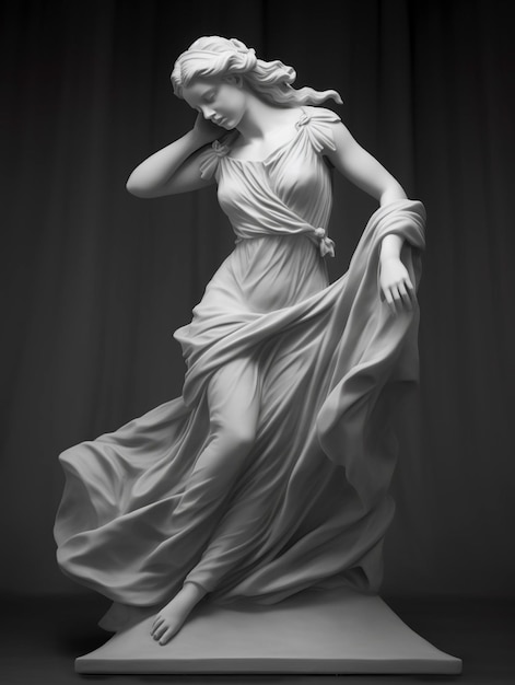 Marble statue of a ballerina