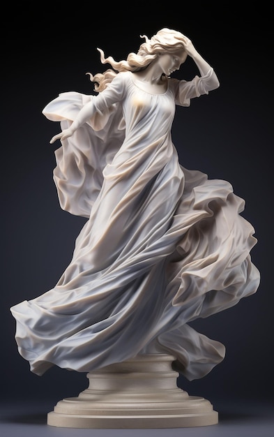 Marble statue of a ballerina