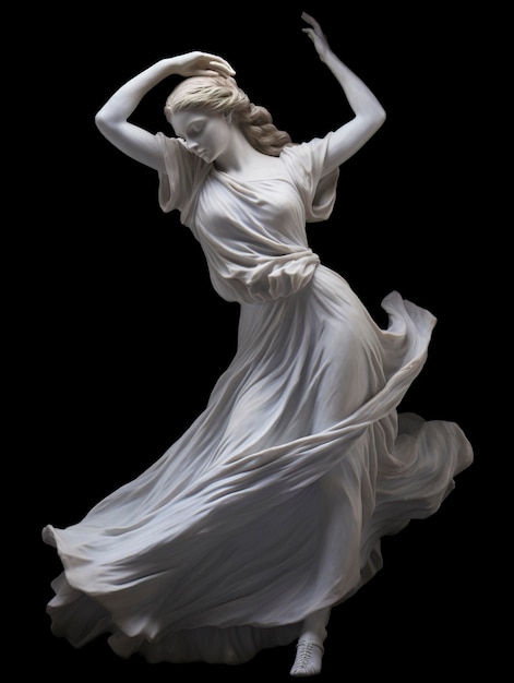 Мраморная статуя балерины