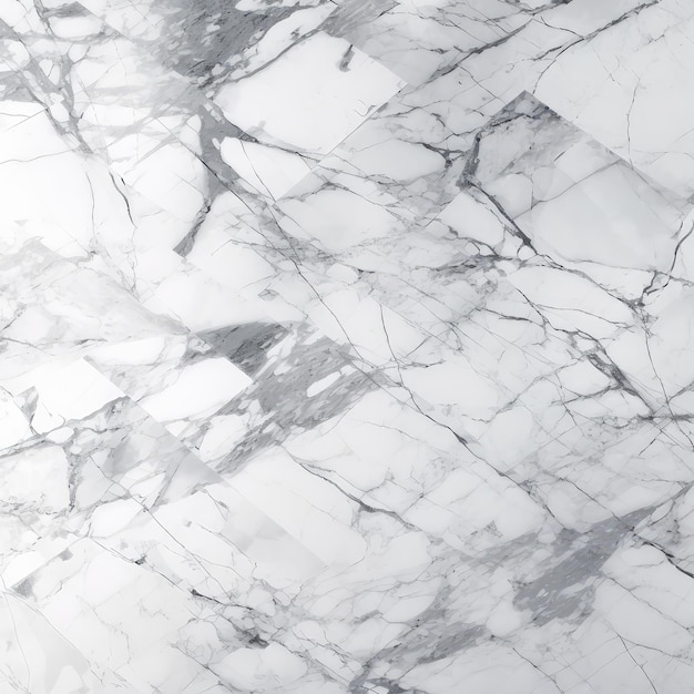 Marble Surface Texture Background Luxurious White Marble With Bold Gray Veins Generative AI