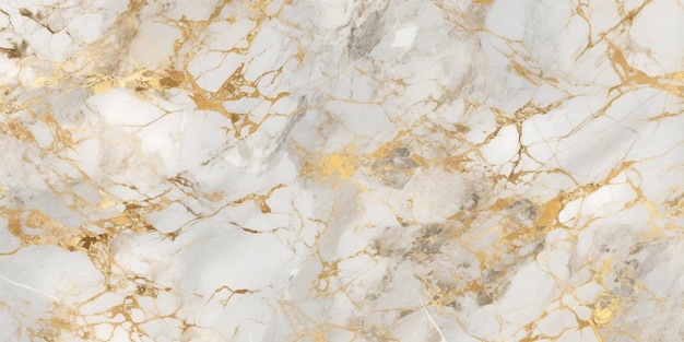 A marble table with gold and white marble.