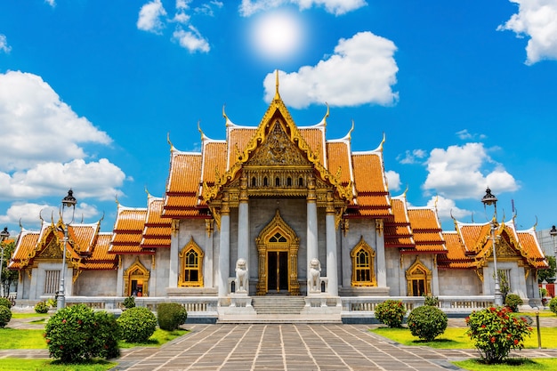 The Marble Temple, Wat Benchamabopit Dusitvanaram in Bangkok,