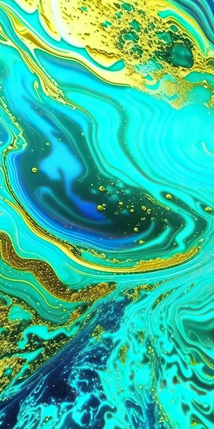 Marble texture background liquid flowing art splash diy fluid colors gold black