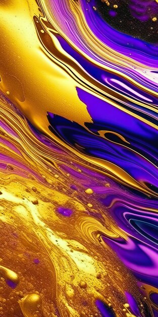 Marble texture background liquid flowing art splash diy fluid colors gold black