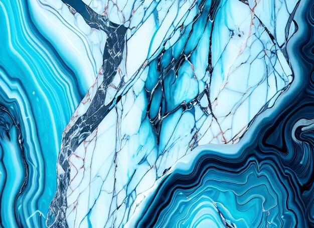 Marble texture blue color background