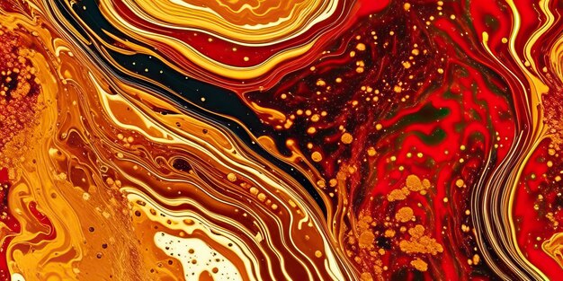 Photo marble texture liquid flowing background art splash diy fluid colors gold black