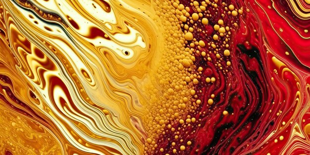 Photo marble texture liquid flowing background art splash diy fluid colors gold black