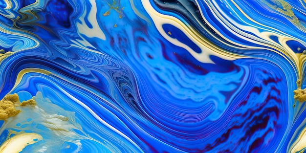 Marble texture liquid flowing background art splash diy fluid colors gold black