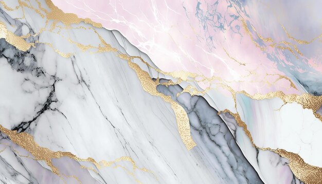 Marble Texture in Soft Pastel Colors with Gold