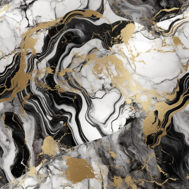 Marble texture that is black and gold.