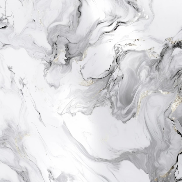 Marble texture with gold and white paint on it generative ai