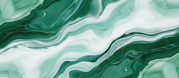 インテリアと織物のデザインのための緑と白のパレットの大理石タイルのパターン