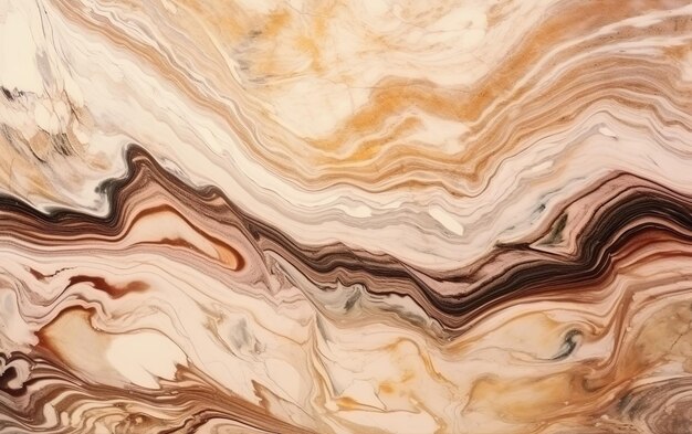 A marble tile with a brown and tan pattern.