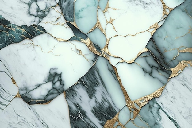 A marble wall with a blue marble pattern.