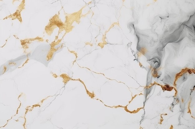 Marble with gold leaf pattern on it generative ai